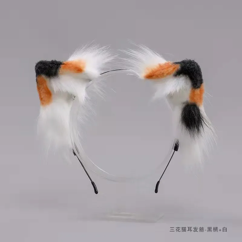 Sanhua Katze Ohr Kopfschmuck JK Kuh Blume Katze Ohr Lolita Haar Zubehör Nette Simulation Tier Ohren Haar-Hoop Stirnband