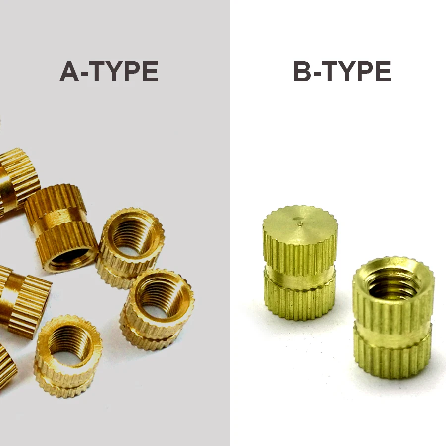 【 DX-market 】 m1 m1.2 m1.4 m1.6 صواميل بحلقة نحاسية ، M1-M16 حقن البلاستيك صب موضوع مصغر إدراج الجوز ، B011
