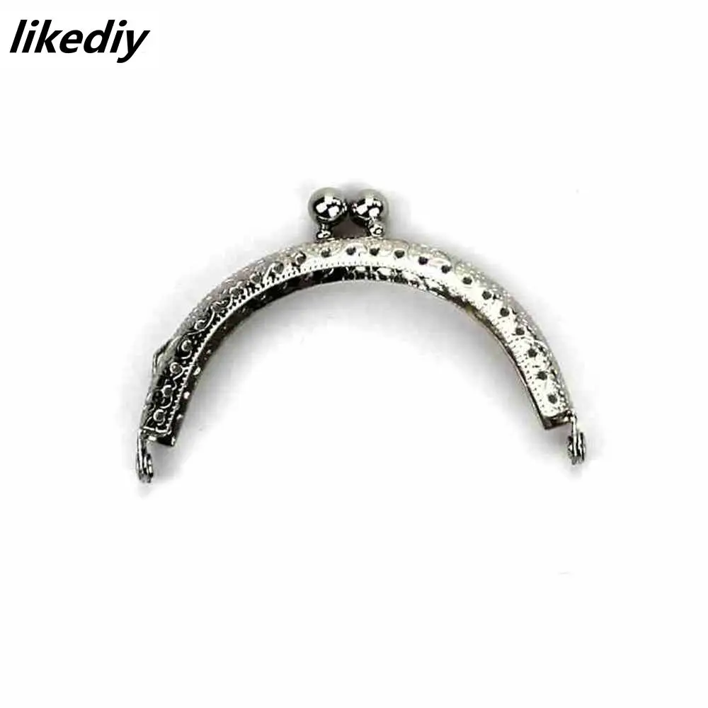 20 Pcs/Lot 8.5 CM Size Double Bead Semicircular Metal Purse Frame Kiss Clasp Clutch DIY Bag Accessory