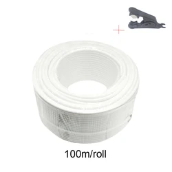 Flexible Water Tube Hose Pipe for RO Water Filter System - 1/4 Inch (6.35mm) PE Reverse Osmosis, 100 Meters