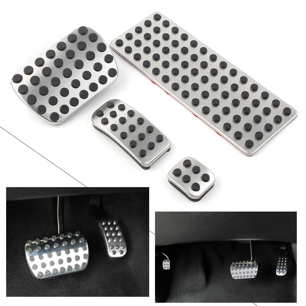 Car Gas Brake Footbrake Footrest Pedals Sport Foot Pedal Covers For Mercedes Benz W447 Metris Vito V-Class Valente 4pcs/Set