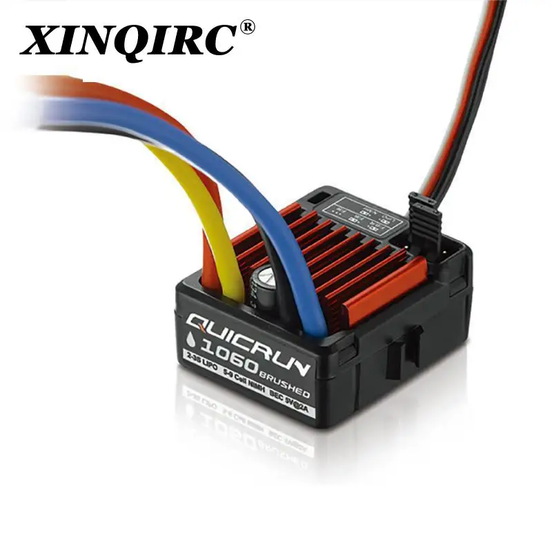 HobbyWing QuicRun 1060 60A ESC waterproof electronic speed controller suitable for 1:10 RC TRX-4 SCX10 climbing bike