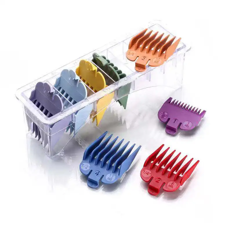 8 Sizes Guide Comb Sets Clipper Cutting Tool Kit Hair Clipper Limited Metal Combs with Extra 1.5/4.5mm Kits