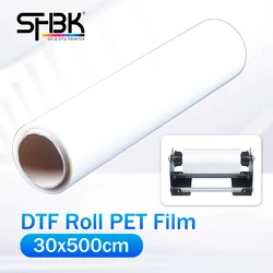 5m DTF PET roll film matte direct transfer T-shirt garment film for all DTF roll printers Konica Ricoh printing machine