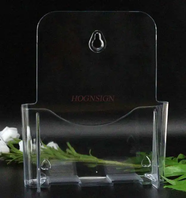 A5 Single-Layer Map Catalogus Display Plank Transparante Wand Gemonteerde