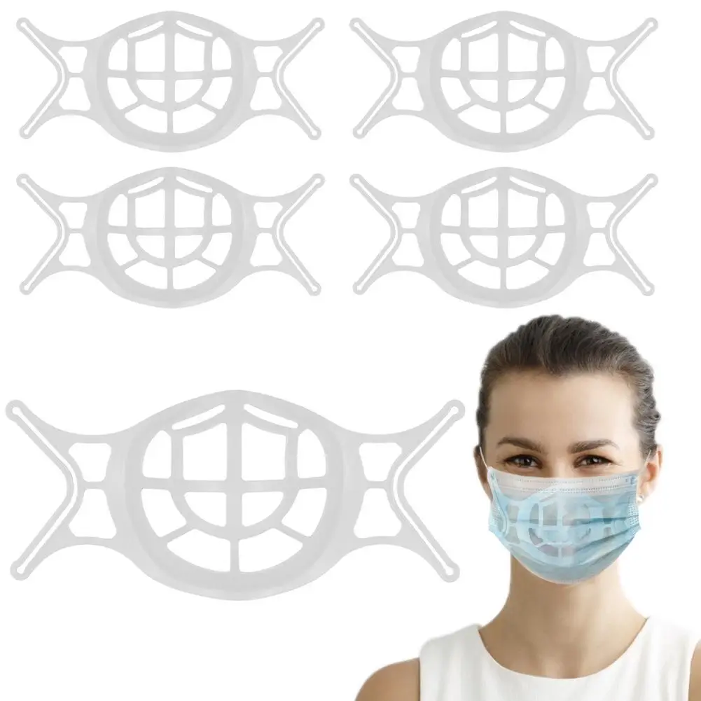 Mascarilla Big Size Adult Face Mask Useful 3D Mask Bracket Silicone Face Mask Bracket Inner Support Frame Mouth Caps Washable