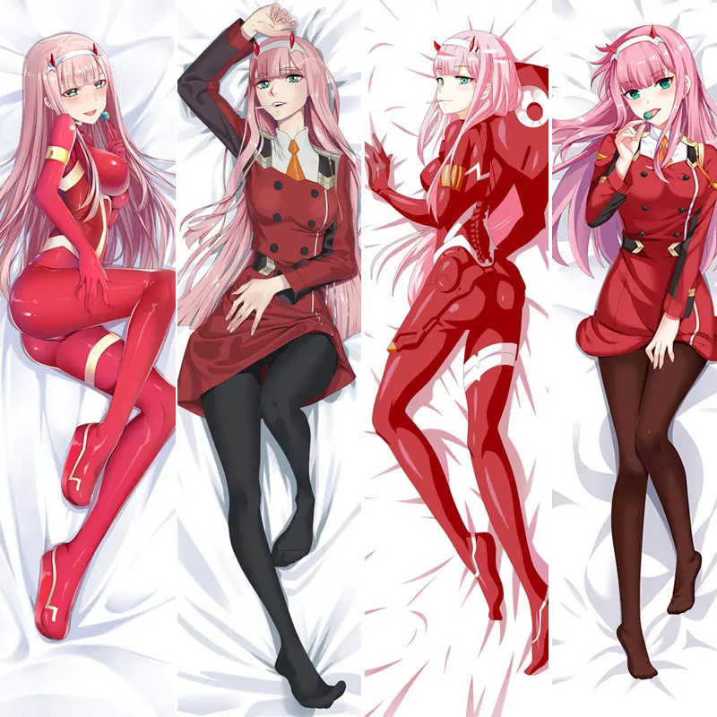 Anime DARLING In The FRANXX Hugging Body Pillow Case Waifu Dakimakura ZERO TWO 02 Pillowcase Cosplay Costume Long Cover