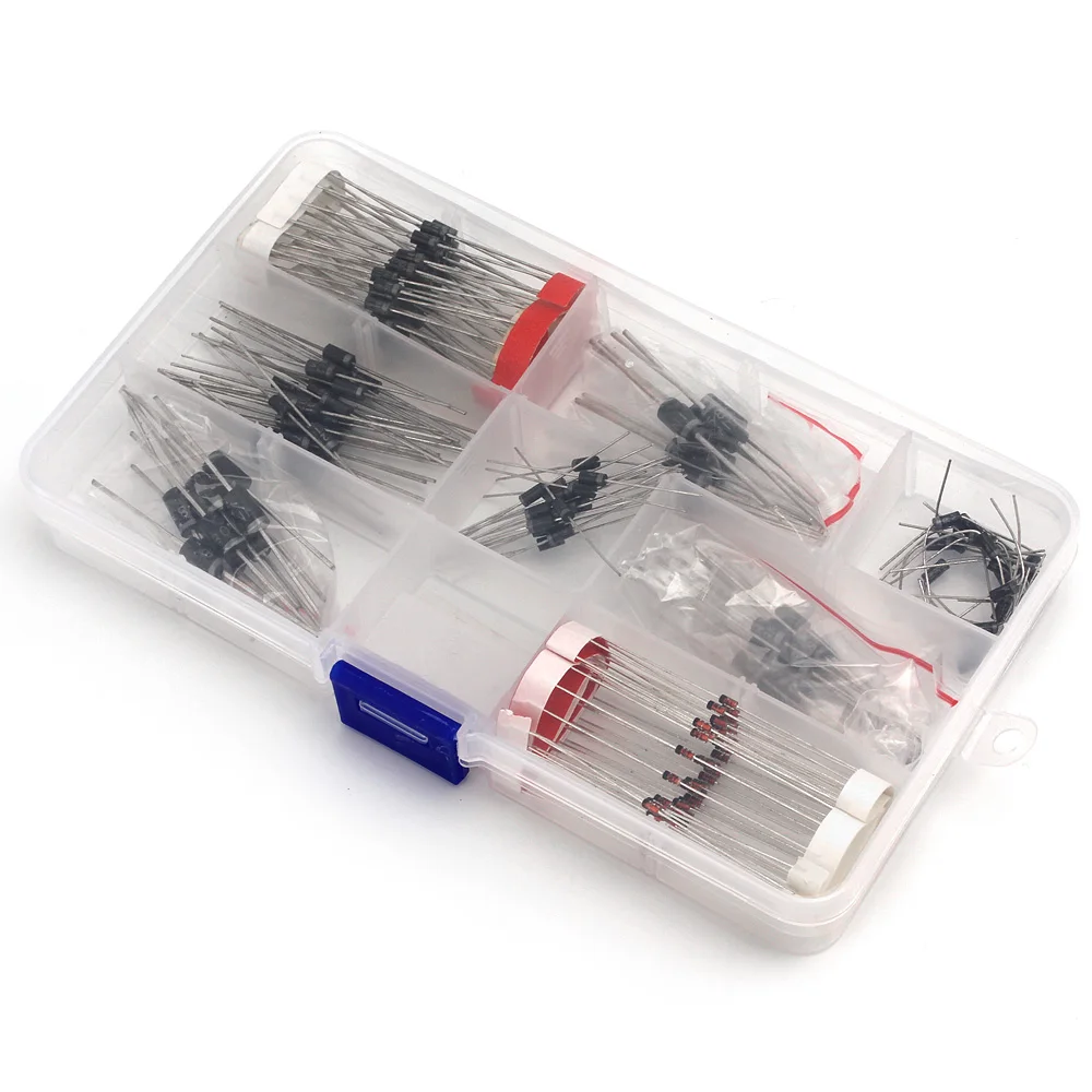 200 шт. пакет с электронными компонентами 8 значений набор диодов 1N4007 1N4148 1N5819 1N5399 1N5408 1N5822 FR107 FR207 - intl