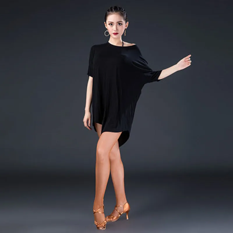 Women Latin Dance Tops Female Adult New Practice Clothes Training Dance Clothing Ballroom Cha Cha Salsa Dancing Shirt in stock