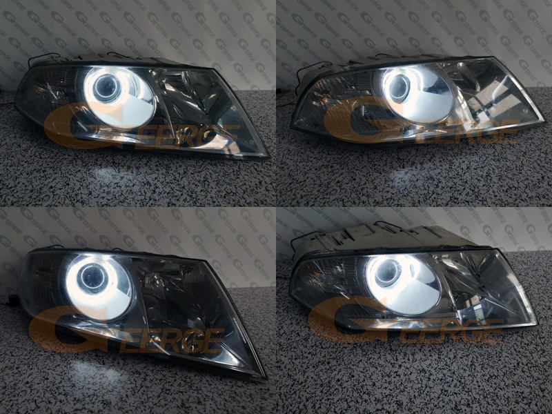 Dla SKODA OCTAVIA MK2 PRE FACELIFT 2004-2008 Reflektor projektora Doskonały Ultra Bright CCFL Angel Eyes Kit Halo Rings — zdjęcie 7