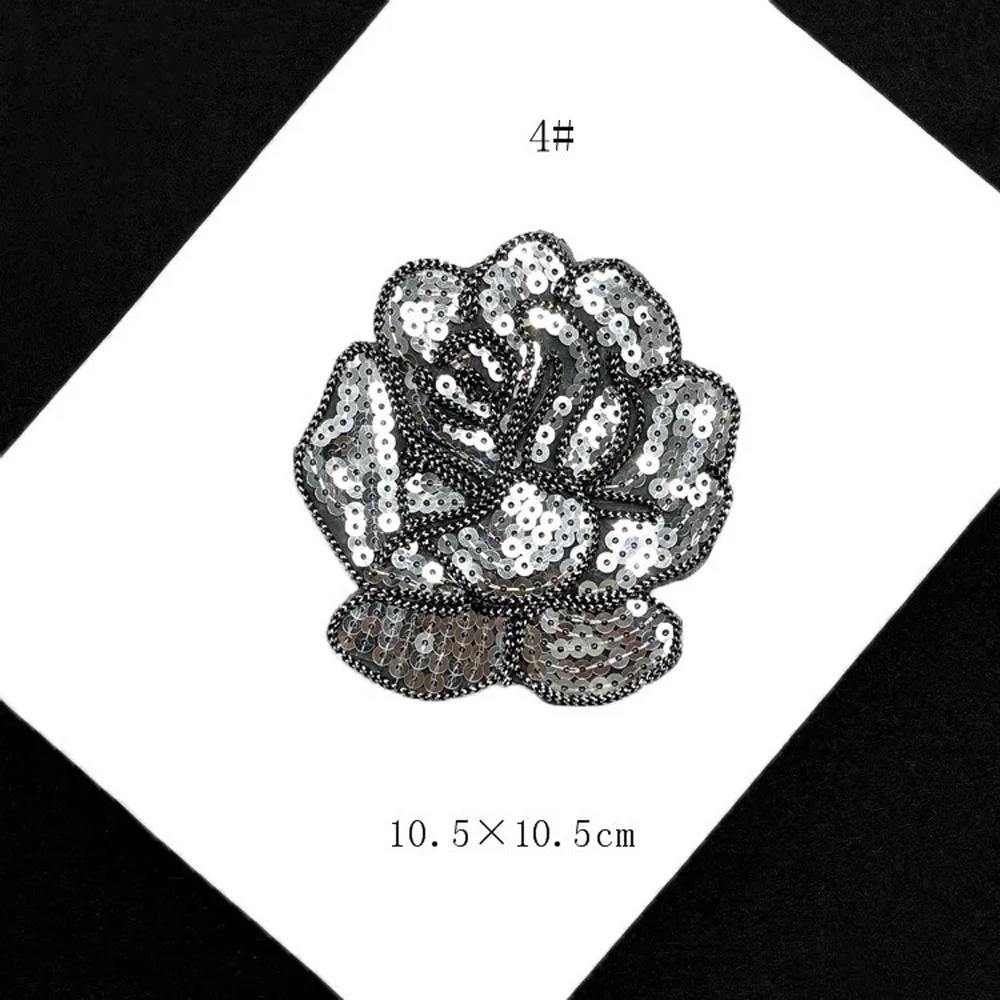 Bügeln Pailletten patches für kleidung DIY eisen auf stickerei parche appliques Stickerei applique patch ropa kleidung zubehör – Detail 11