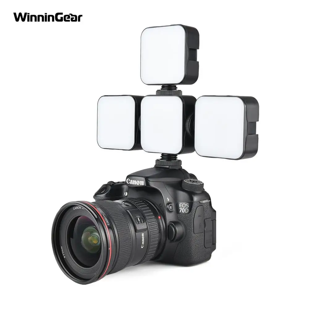 49 Đèn LED Mini Khóa Liên Động Camera Bảng LED Video Camera Đèn Ánh Sáng Hình Chiếu Sáng Cho Tiktok YouTube