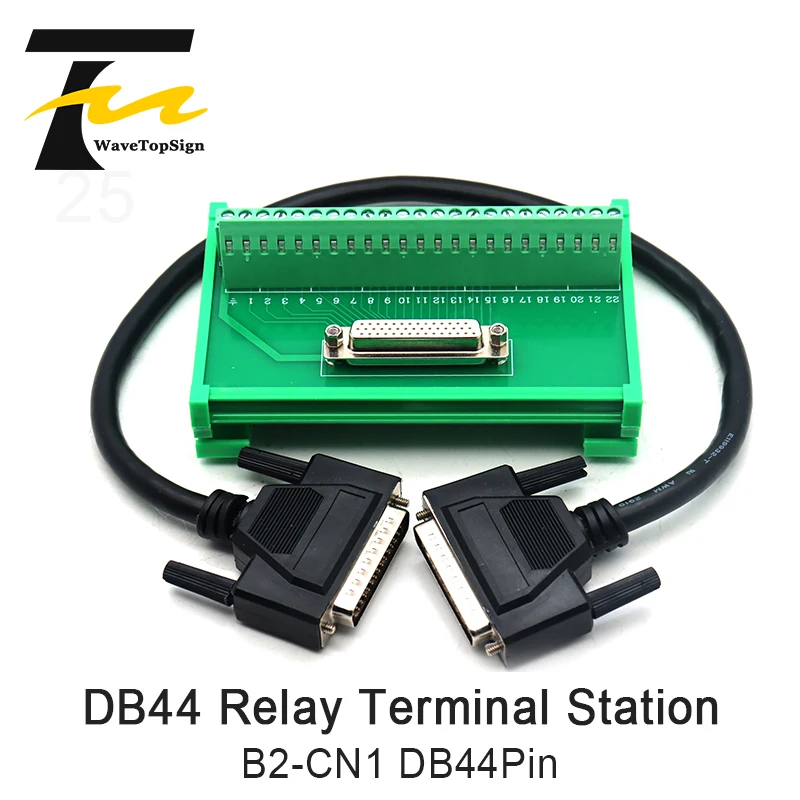 

WaveTopSign Guide rail terminal board ASD-B2-CN1 DB44Pin ASD-MDDS44 44 pin Relay Terminal Station DB44 use For B2 Servo Series