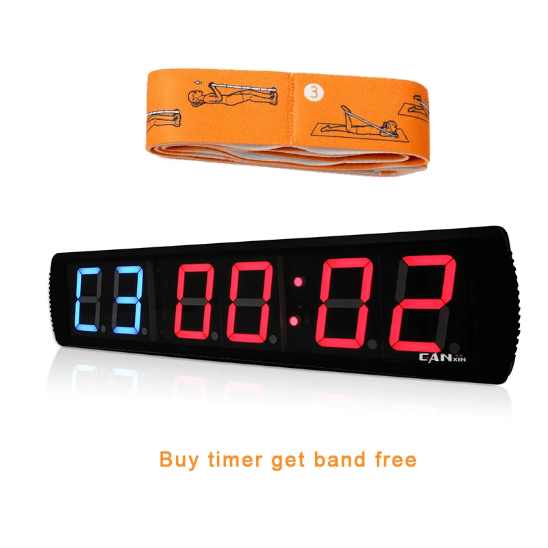 [Ganxin] 4 Inch Workouts Timer Gym Timer Crossfit Interval Clock Fitness Accessories