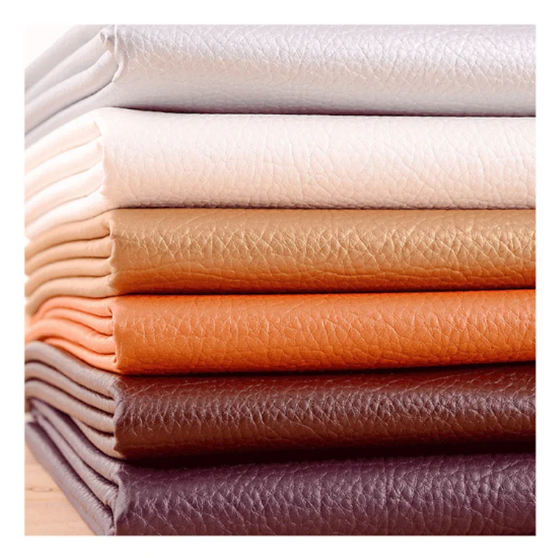 50*138cm Synthetic Leather Litchi PU Leather Fabric Artificial Faux Leather Fabrics DIY Bag Sofa Home Decoration Sewing Material