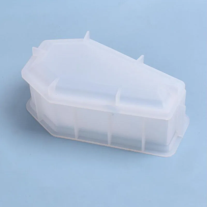 DIY Crystal Epoxy Resin Mold Halloween Coffin Storage Box Silicone Mold Jewelry Box Mirror Silicone Mold For Resin - view 5