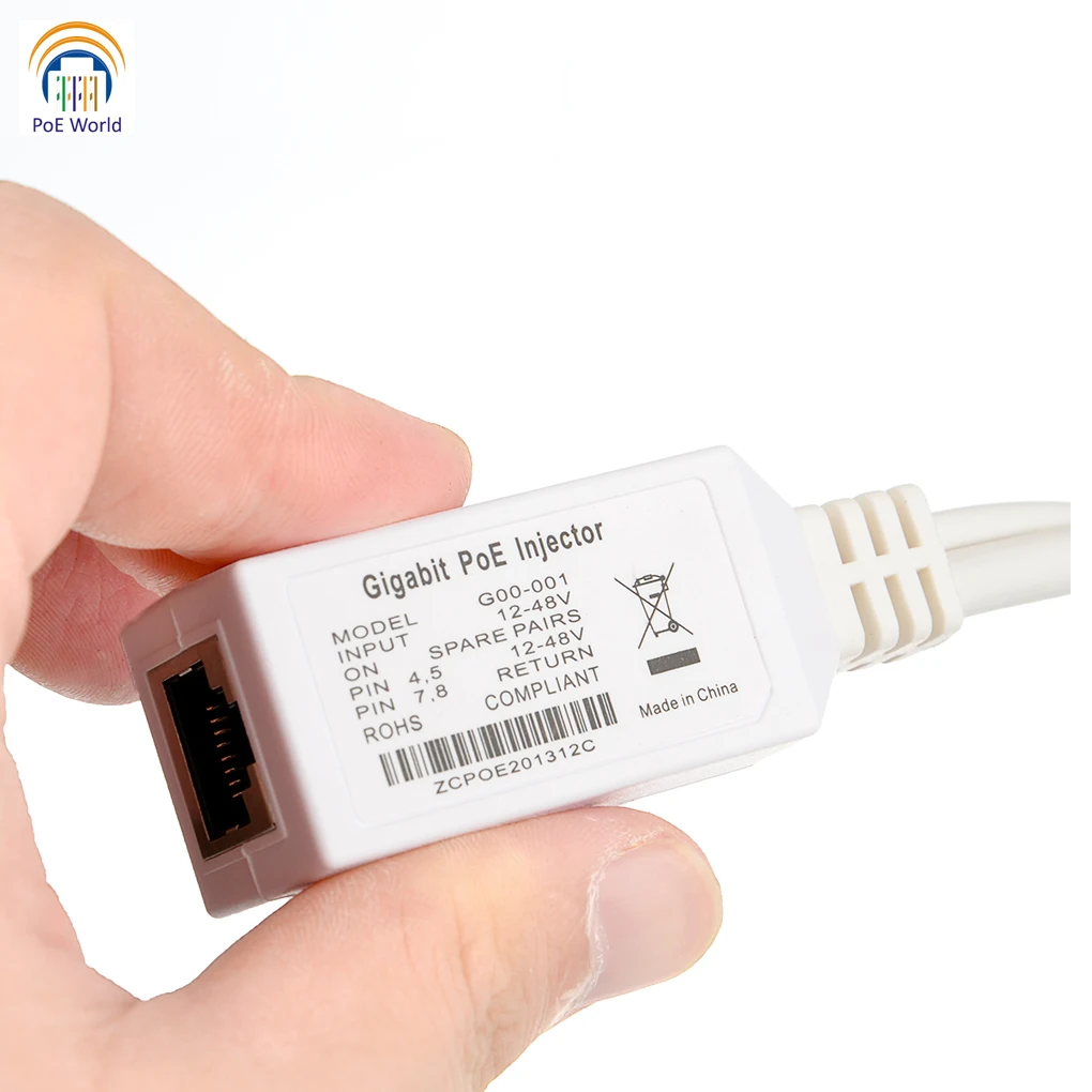 Go 2 stücke freies Schiff Gigabit Poe Injektor 12V-56V Eingangs anschluss Kabel Poe Splitter/Poe Injektor für Mikro tik Modus B Betrieb