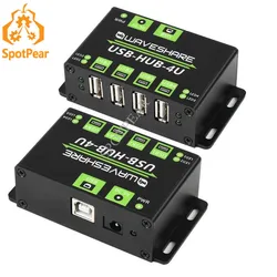 Raspberry Pi Industrial USB HUB Adapter, 4 canais, USB 2.0, Hub Multi-Interface