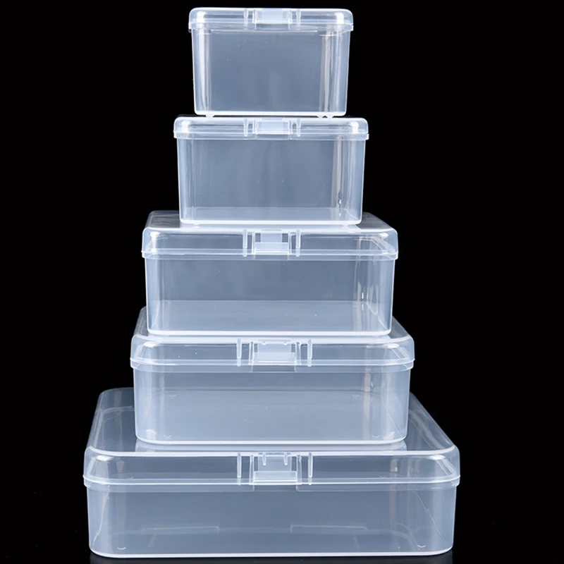 5 CHOICES Plastic Box for Coins, Business Card, ID Card, Desk Tiny sundries Clips, Beads Craft small Accessories