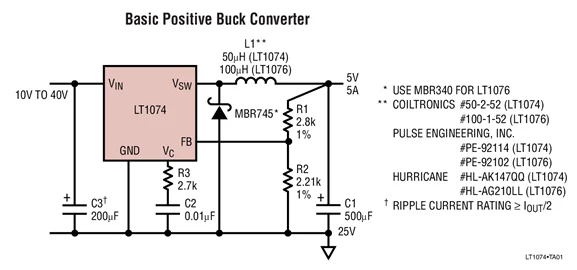 LT1074CT LT1074CT7 LT1074IT LT1074IT7 LT1074 - Step-Down Switching Regulator