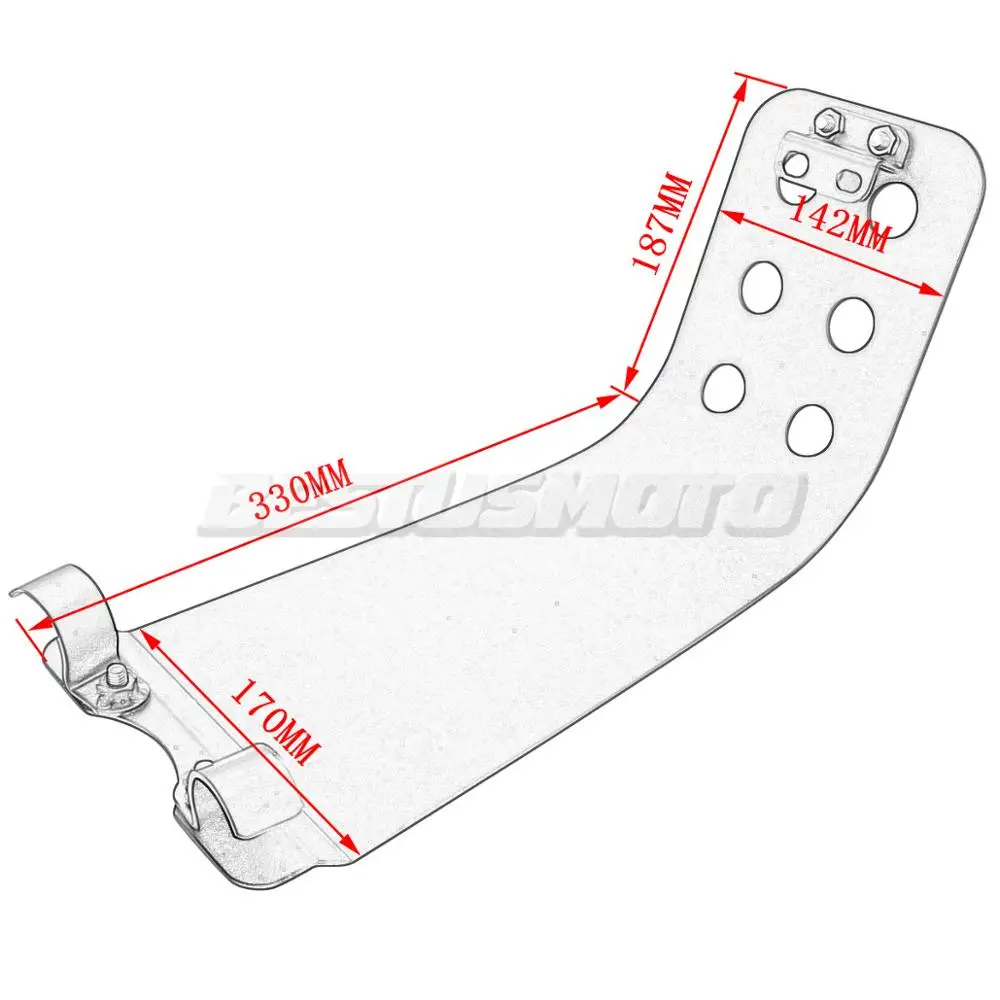 Motorcycle Aluminum Engine Guard Skid Plate For Triumph Bonneville T100 SE Thruxton 900 Scrambler Steve Mcqueen