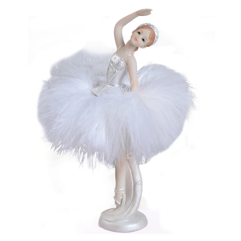 

Europe Angel Figurines Ornaments Wedding Gift Creative Ballet Girl Model Home Decoration Christmas Gifts Home Decor Resin Crafts