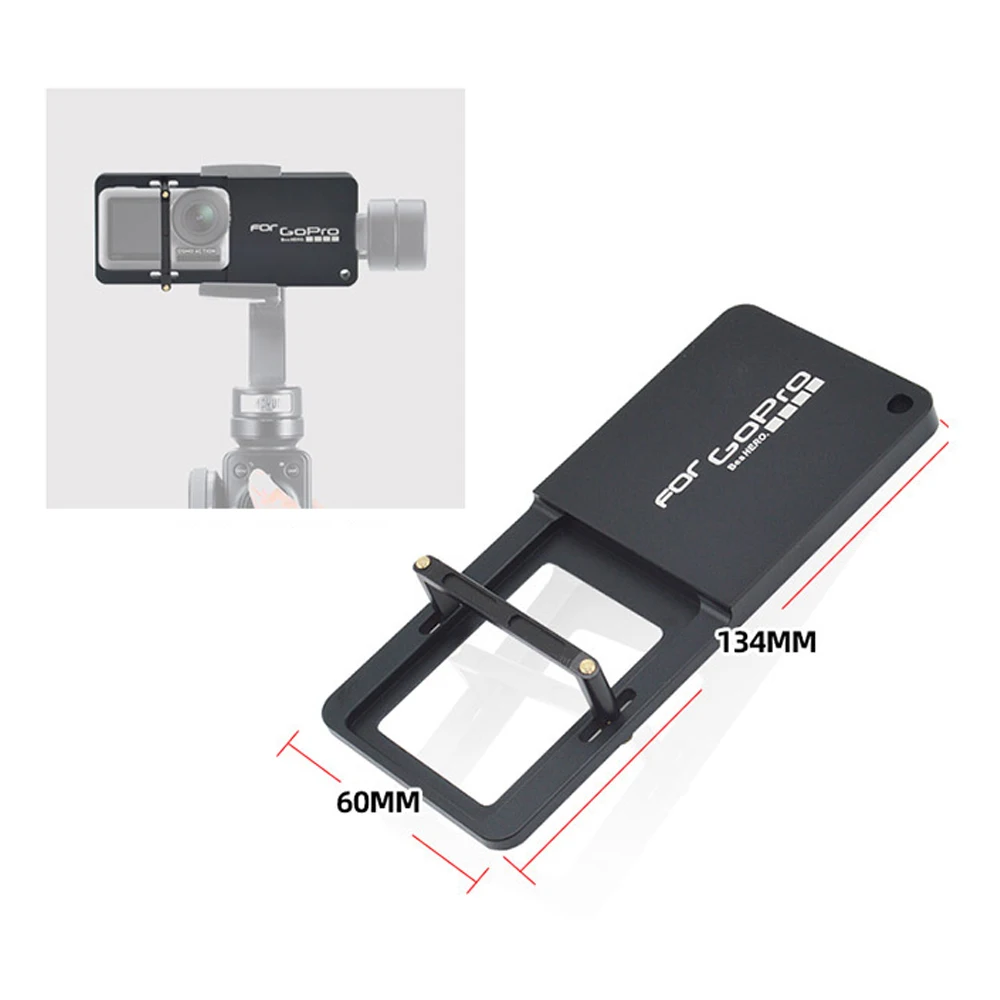 JINTU Action Camera Switch Handheld Gimbal Adapter Mount Plate for DJI OSMO Mobile Smooth4 Stabilizer for GoPro HERO 7 6 AKASO E