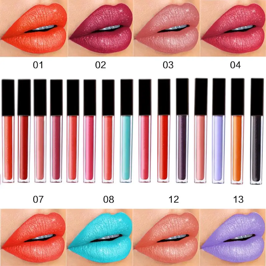 

Private Label Lip Gloss Glitter Liquid Lipstick Makeup Shiny Lip Plumper Gloss Shimmer Lipgloss Wholesale Cosmetics No Logo