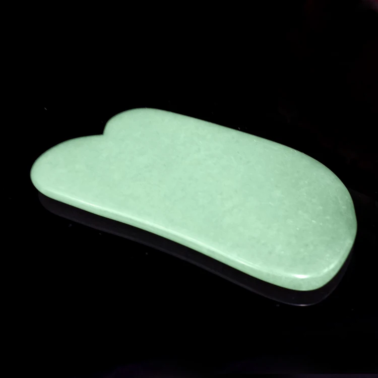 China Guasha Massage Natural Jade Massager Care Scrapping Plate Piece Square Scraper Back Neck Body Leg The Whole Massageador