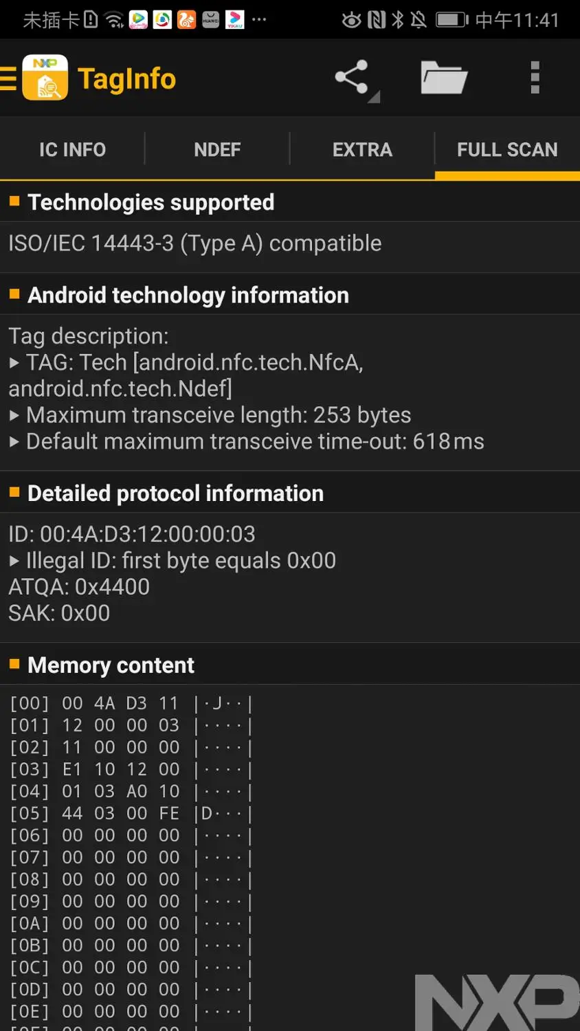 FPC NFC Sticker PCB label NFC Sticker NFC tag 144 байта