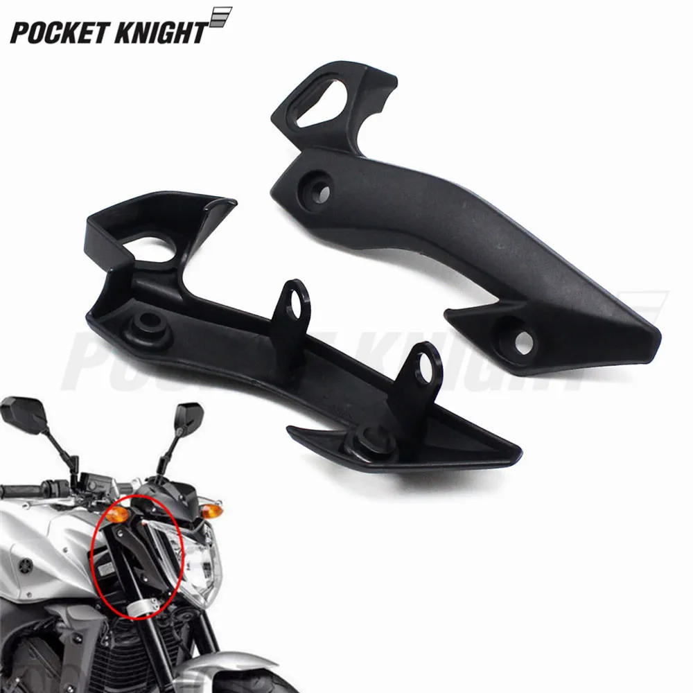 

For Yamaha FZ1 06-10 Motorcycle Upper Bracket Left Right Side Headlight Fairing Black Cover FZ-1N FZ1N 2006 2007 2008 2009 2010