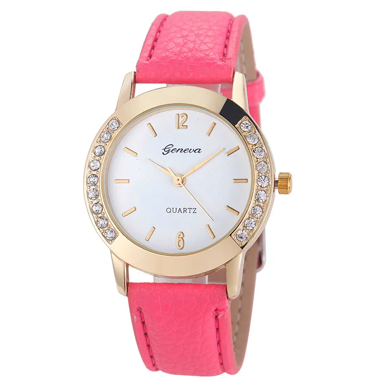 

2020 Fashion Casual Watches Women Geneva Watches Leather Band Quartz Wristwatches Clock Clearance Sale Montre Femme Reloj Mujer