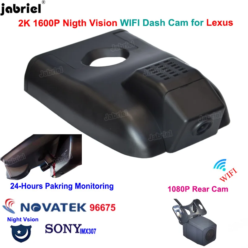 

2K 1600P Wifi Car DVR Dash Cam Camera Driving Recorder for Lexus rx350 rx300 rx330 rx450h Lexus rx400h 2010 2015 2016 2017 2020