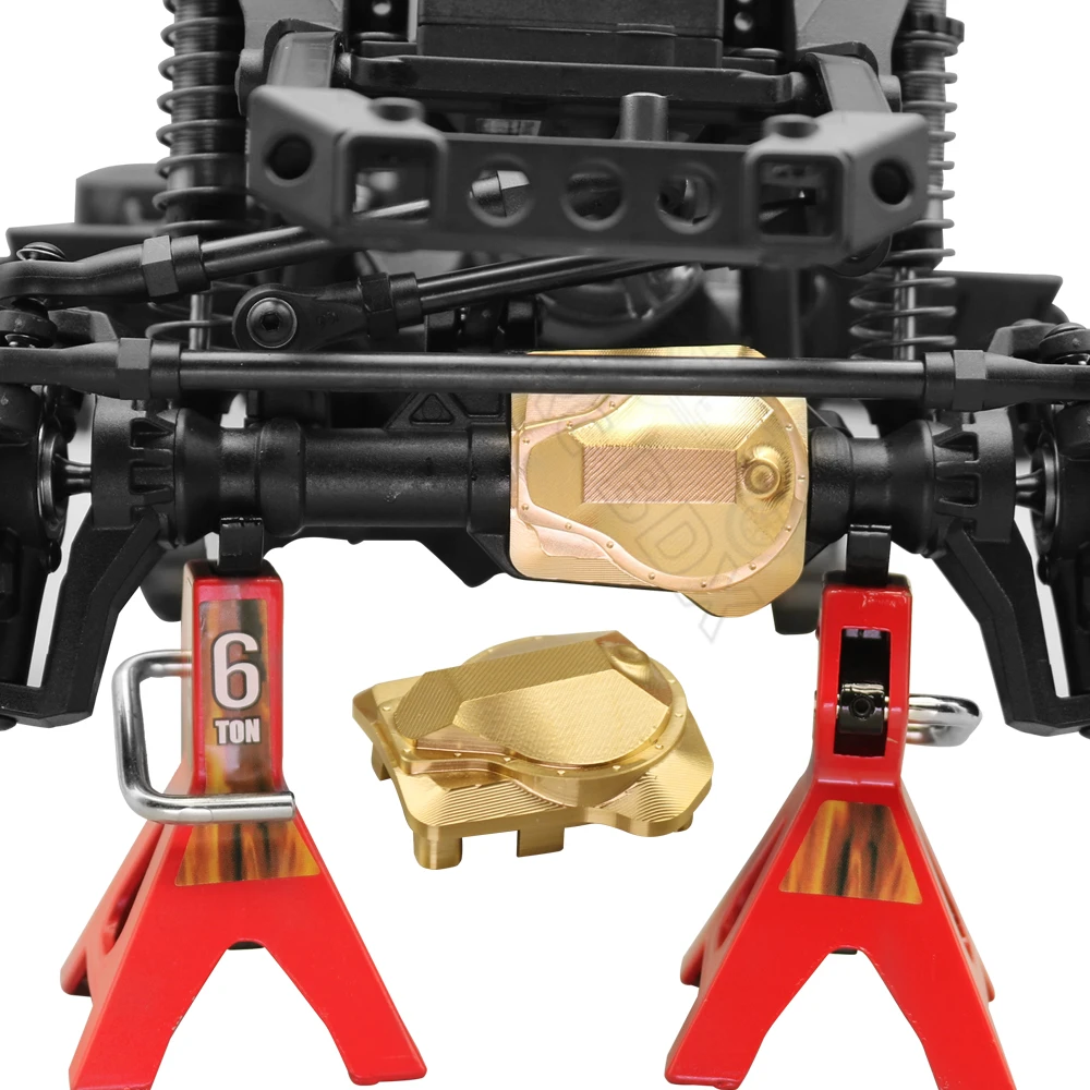 Brass Heavy Duty Counter Weight Set Portal Drive Axle Housing Bumper Mount for 1/10 RC Cwawler  TRX4 TRX6 Upgrade Part