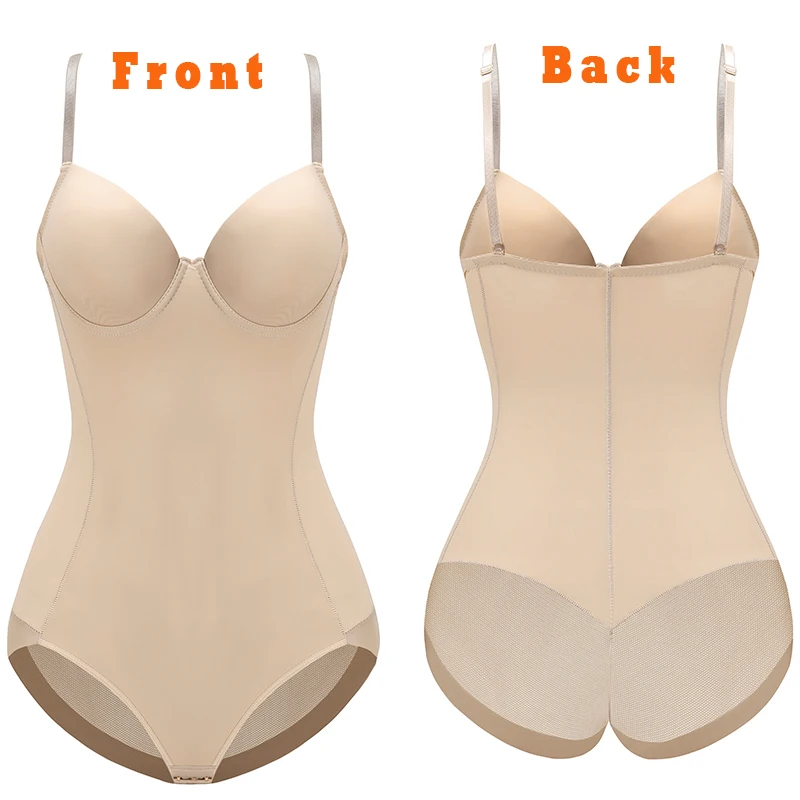 Sexy Lingerie Schlankmachende Seiden-Shapewear für Frauen Glatter Weicher Bodysuit Bauchformer Unterwäsche Lingerie Schwarz Nude – Detail 26