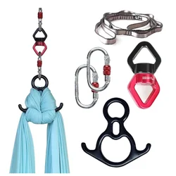 Hardware for Aerial dance set Yoga Accessories Flying Aerial Silks and Antigravity Hammock Swing Swivel Climbing