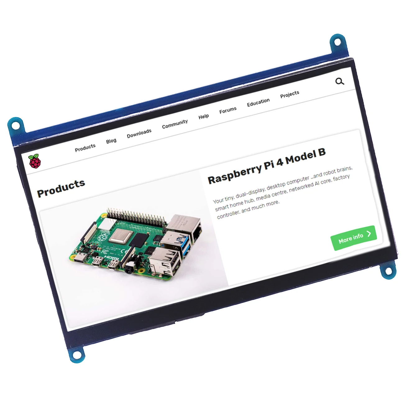 Raspberrypi用の7インチlcdディスプレイhdmi互換タッチスクリーン