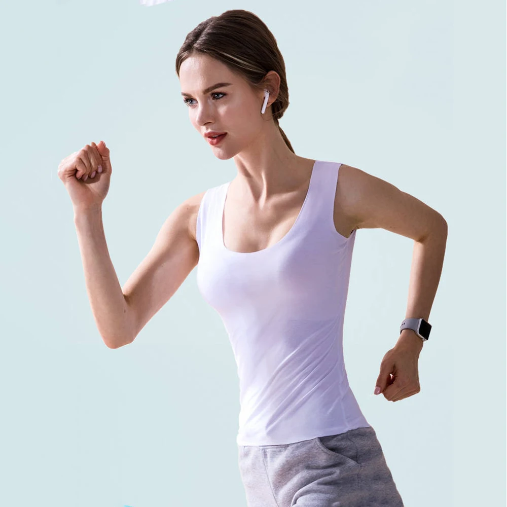 Summer Women Tank y2k Tops Camisole Ice Silk Seamless Vest Slim Undershirt Female Thin Breathable Sleeveless Vest T-shirt Shirts
