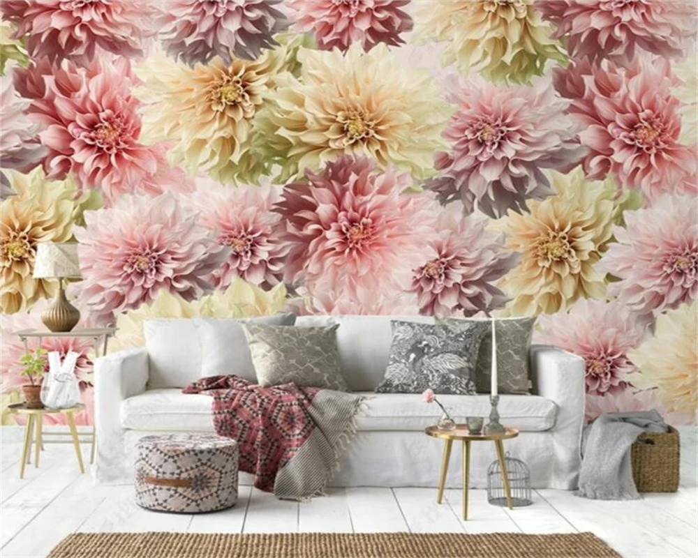 

Custom wallpaper Nordic fashion rose full shop wallpaper tapestry background home decoration living room bedroom 3d wallpaper