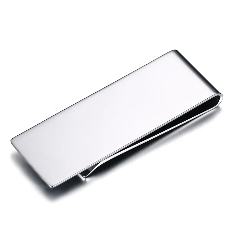 Titanium Steel Slim Pocket Men Money Clip Wallet Cash ID Credit Card Business Dollar Holder Mini Purse