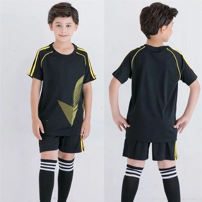 Maglie per bambini adulti uomo ragazzo ragazza calcio set manica corta bambini studente divise da calcio calcio Fitness tute 09