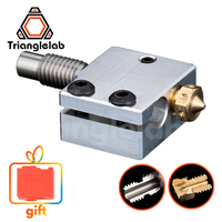 C Trianglelab 3D Printer Volcano Heater Block + High quality Nozzle + Heat breaker for 3D Printer For Hotend DIY 3D Printer