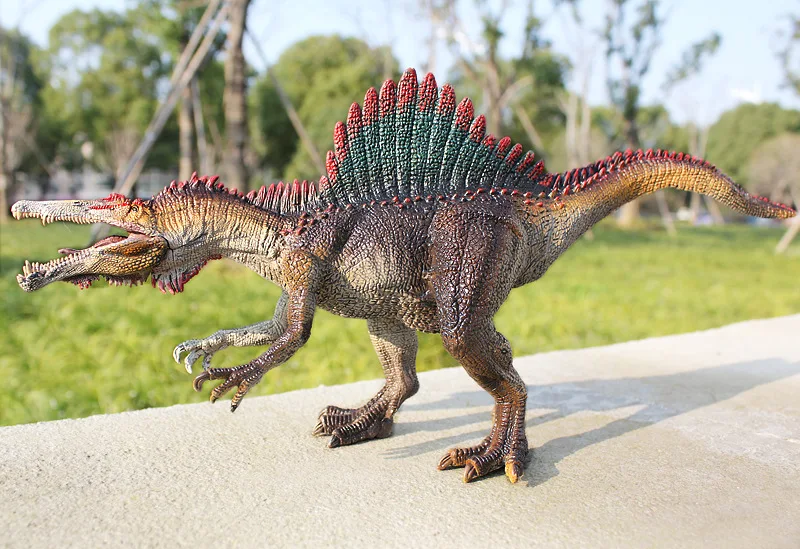 creative real life Monaco spinosaurus model plastic dinosaur gift about 36.5x16.5cm xf2770