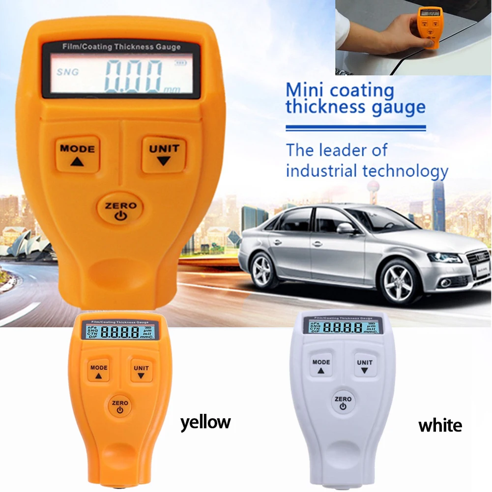 GM200 Coating Thickness Gauge Lacquer Metal Film Tester Tool Car Paint Coating Thickness Paint Thickness Measuring Tool