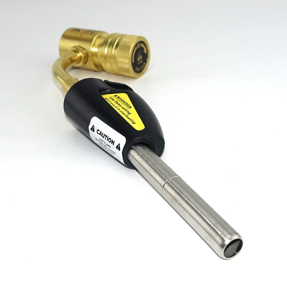 Mapp Gas Brazing Torch Piezo Ignition Trigger CGA600 Burner Heating Gun Propane Gas Plumbing Welding Blowtorch