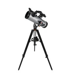 Celestron SSE LT114AZ Astronomical Telescope, 114/1000 StarSense Explorer Smartphone App-Enabled Bracket Aluminum Tripod