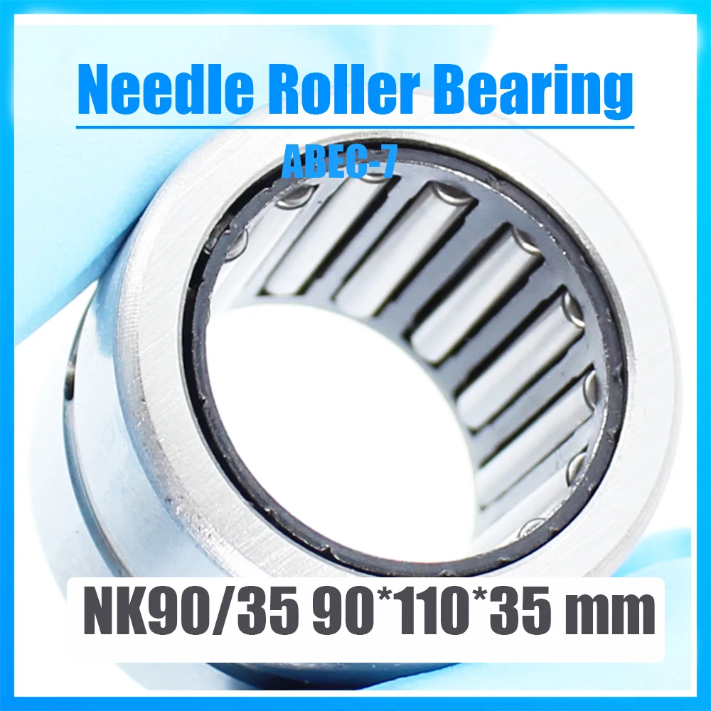 NK90/35 Bearing 90*110*35 mm 1PC ABEC-7 Solid Collar Needle Roller Bearings Without Inner Ring NK90/35 NK9035 Bearing