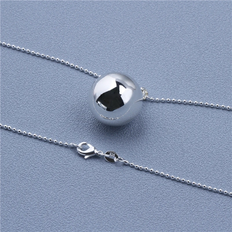 Ball Necklace Brilliant Chime Pendant 18\