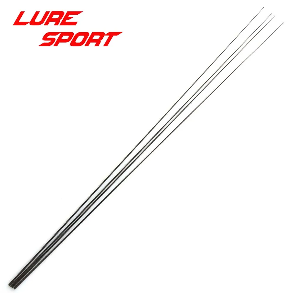 LureSport 4pcs 73cm 75cm 81cm Solid carbon rod Tip blank no paint Rod building components Fishing Pole Repair DIY Accessories