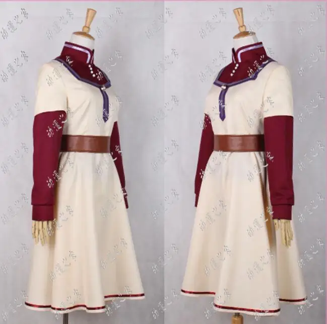 Akagami no Shirayuki-hime cosplay White snow cos Halloween party palace pharmacist cosplay costume dress